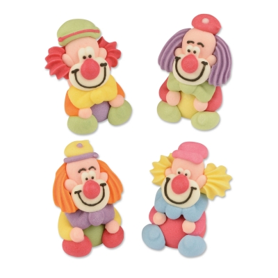 48 pcs Sitting sugar Clowns 