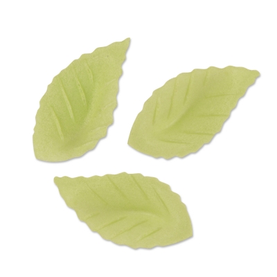 500 pcs Leaf Wafers, green, small 