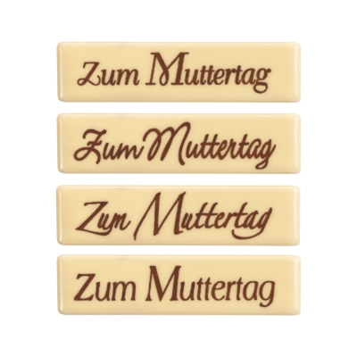 96 pcs Strip  Zum Muttertag , white chocolate 