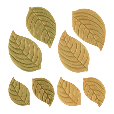 100 pcs Marzipan leaves antique, assorted 