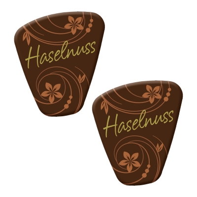 140 pcs Special decorations  Haselnuss , dark chocolate 