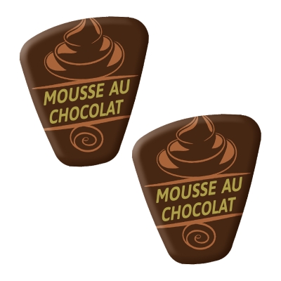 140 pcs Special decorations  Mousse au Chocolate , dark chocolate 