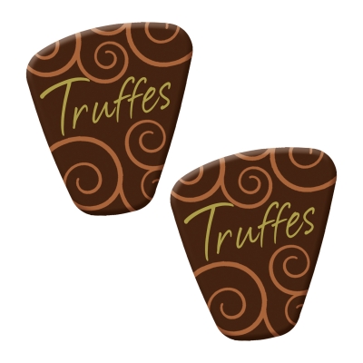 140 pcs Special decorations  Truffes , dark chocolate 