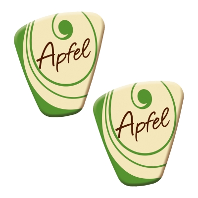 140 pcs Special decorations  Apfel , white chocolate 