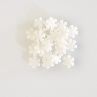 1,3 kg Sugar-toppings  Snowflakes , white 