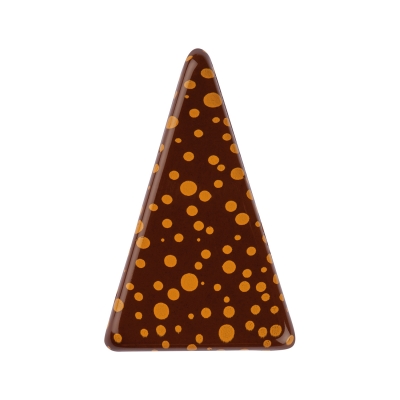 153 pcs Triangles, dark chocolate, dots 