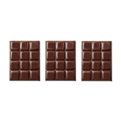 105 pcs Chocolate bars, small, dark chocolate 