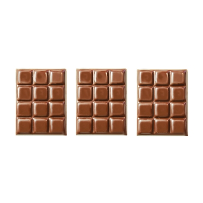 105 pcs Chocolate bars, small, milk chocolate 