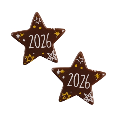 84 pcs Star  2025  dark chocolate 
