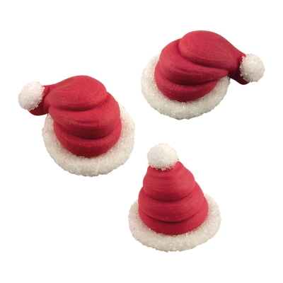 72 pcs Sugar Santa hat 