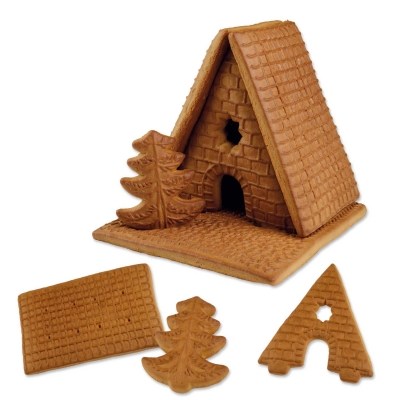 8 pcs Gingerbread House set for self assembly 