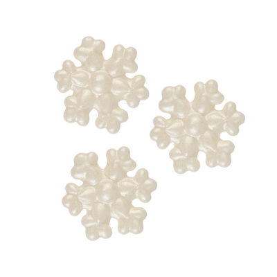 72 pcs Sugar snowflakes, white 