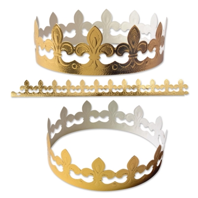 100 pcs Crowns, gold 