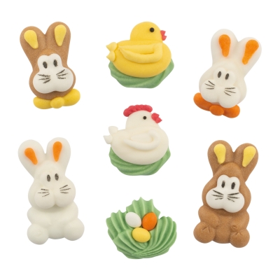 100 pcs Mini Easter sugar decorations 