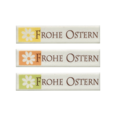 48 pcs Sugar coating plaques “Frohe Ostern”, ass. 