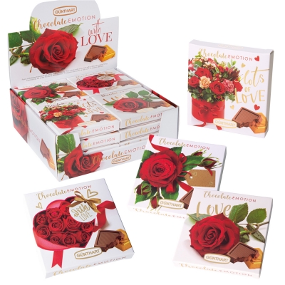 16 pcs Small praline gift  Roses , asstd. 