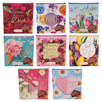 16 pcs Small praline gift  Flowers , assorted 